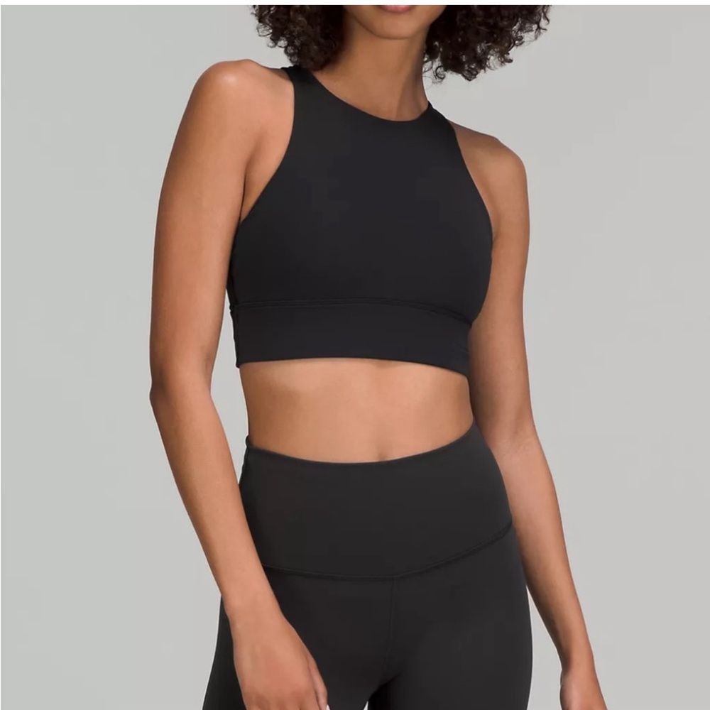 Lululemon Energy Bra High Neck Long Line Black 4